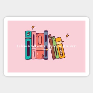 Cute Jane Austen Books on a Shelf Sticker